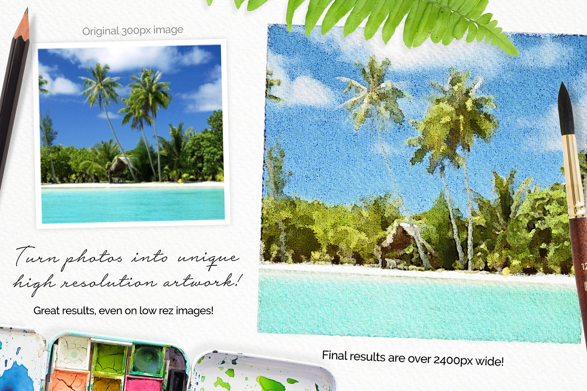 Realistic Watercolor Photo Effect, a Plug-in Add-On by Drifter Studio PrintShop (Photo 4 of 9)