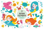 Little beauties. Mermaids., an Animal Illustration by Alena Razumova (Thumbnail 2 of 4)