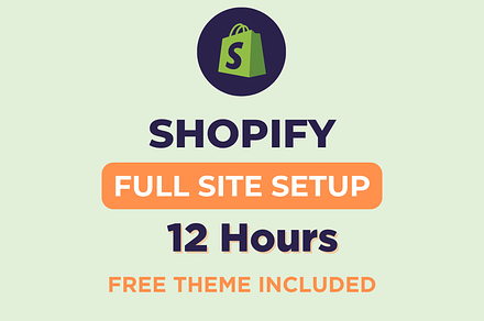 Shopify Full Site Setup In 12 Hours