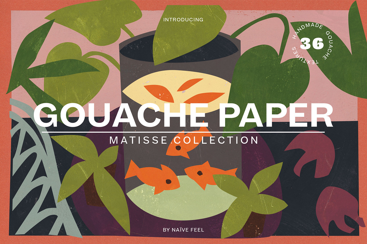 Gouache Textures Matisse Collection, a Texture Graphic by Naive Feel (Photo 1 of 8)