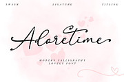 Adoretime, a Script Font by Letterafa Studio (Thumbnail 1 of 8)