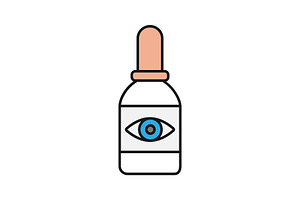 Eye Drops Color Icon