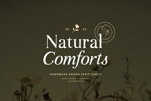 Natural Comforts - Rough Serif, a Serif Font by Bale Type