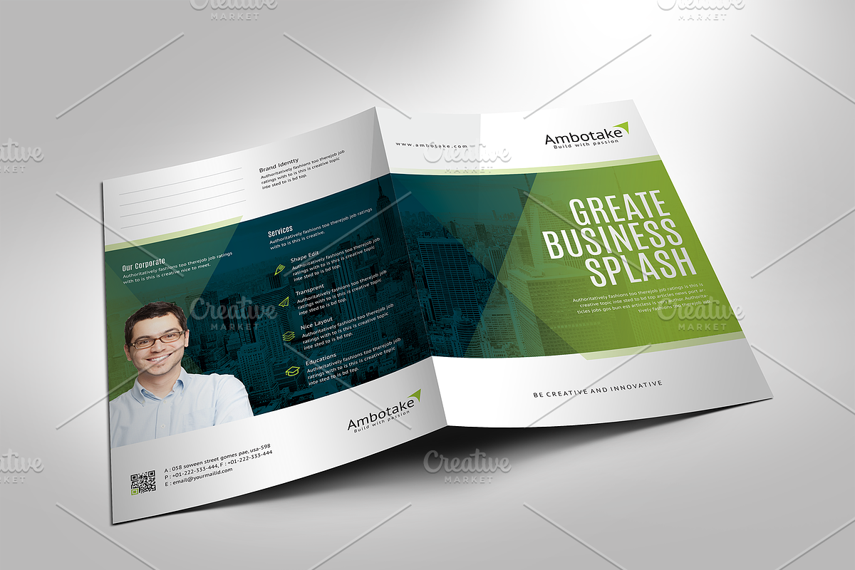 Corporate Presentation Folder, a Stationery Template by GenerousArt (Photo 1 of 4)