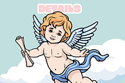 Baby Angel Illustration Set, an Illustration by Tekuni (Thumbnail 7 of 13)