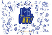 Hello Fanny Display Font, a Sans Serif Font by KennedyStudio (Thumbnail 4 of 8)