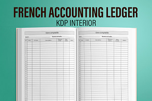 French Accounting Ledger Interior