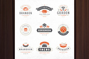 36 Fast Food Logos and Badges, a Branding & Logo Template by Vasya Kobelev (Thumbnail 2 of 18)