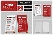 Menu Mockup, a Product Mockup by Bartama Graphic (Thumbnail 1 of 4)