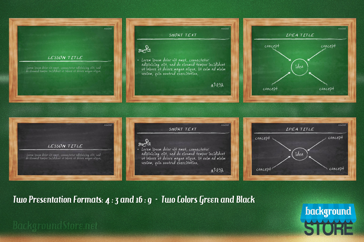 Blackboard PowerPoint Presentation, a Presentation Template by ...