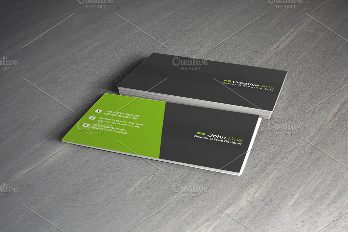 Corporate Business Card, a Business Card Template by Minimalist Studio (Photo 3 of 3)