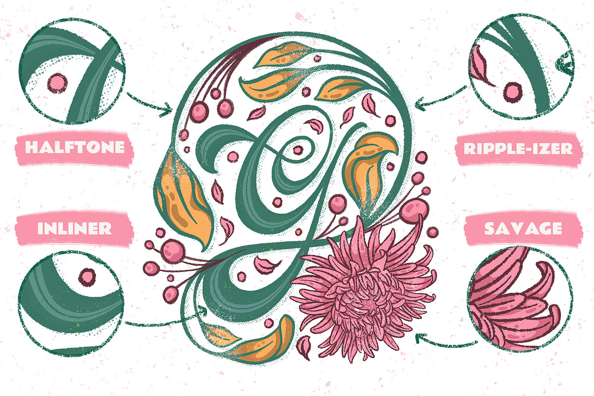 Rough & Raw Photoshop Brush Set, a Brush Add-On by Shoutbam (Photo 3 of 10)
