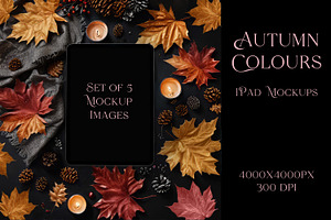 Autumn / Fall Colours IPad Mockups