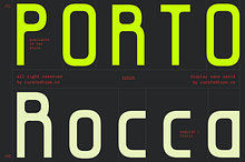 Porto Rocca Typeface