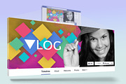 Vlog hero facebook cover template, a Social Media Template by NeptuneDesign (Thumbnail 3 of 4)