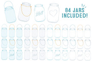 Soft Blue Jar Vectors & Clipart, an Illustration by Amanda Ilkov (Thumbnail 4 of 4)