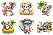 Summer Koala Sublimation Clipart, a Seasonal Illustration by DreamArtGraphic (Thumbnail 3 of 4)