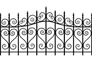 Luxury Scrollwork Iron Fence, an Object Graphic by Designer_Momina (Thumbnail 10 of 14)