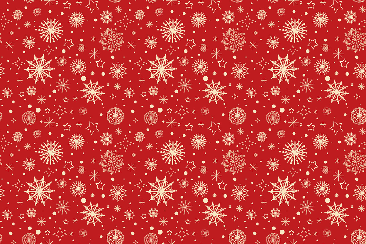 Winter seamless patterns set, a Pattern Graphic by Tati_Kli (Photo 2 of 6)