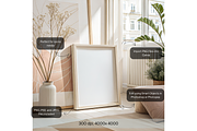 Bright Minimalist Frame Mockup, a Product Mockup by MockupWizard (Thumbnail 2 of 5)