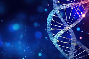 Human cell biology DNA molecular structure. Generative AI., a Health & Medical Photo by AS photostudio