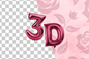 Deep rose balloon alphabet clipart, an Education Illustration by Kiss me flamingo (Thumbnail 3 of 5)