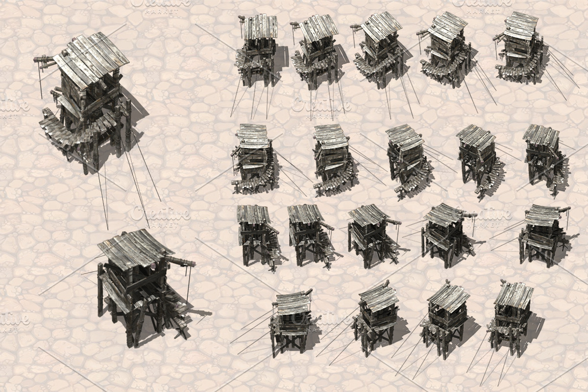 Isometric Ancient City Pack, an Object Graphic by Beatheart Creative Studio (Photo 24 of 77)