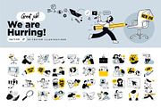 We Are Hurring, a Person Illustration by PureSolution (Thumbnail 1 of 6)