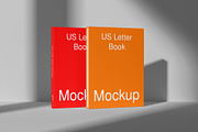 US Letter Book Mockup - 8 Views, a Books & Magazine Mockup by Illusiongraphic (Thumbnail 8 of 23)