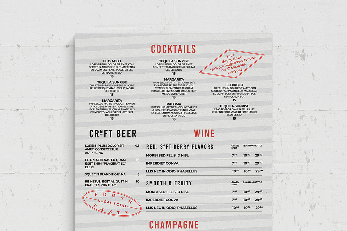 Menu Template, a Flyer Template by BrandPacks (Photo 5 of 6)