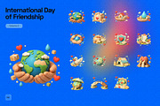 3D International Day of Friendship, an Object Graphic by Pengedar Seni (Thumbnail 1 of 3)