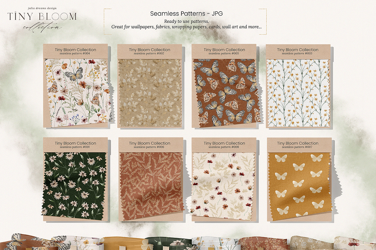 Tiny Bloom Collection, a Texture Illustration by Julia Dreams (Photo 7 of 10)