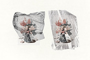 PNG Wrinkled Glued Paper Pack, an Object Graphic by Marie T (Thumbnail 13 of 16)