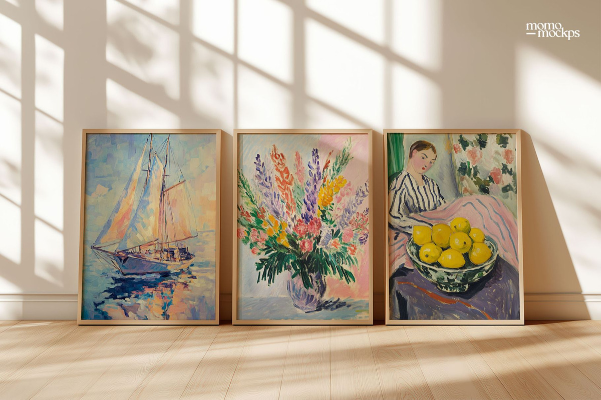 Gallery Wall Frame Mockup x3 - PSD, a Household Mockup by momomockps (Photo 5 of 7)