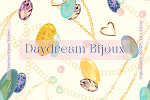 Daydream Bijoux, a Decorative Illustration by Jacquelyn B Moore