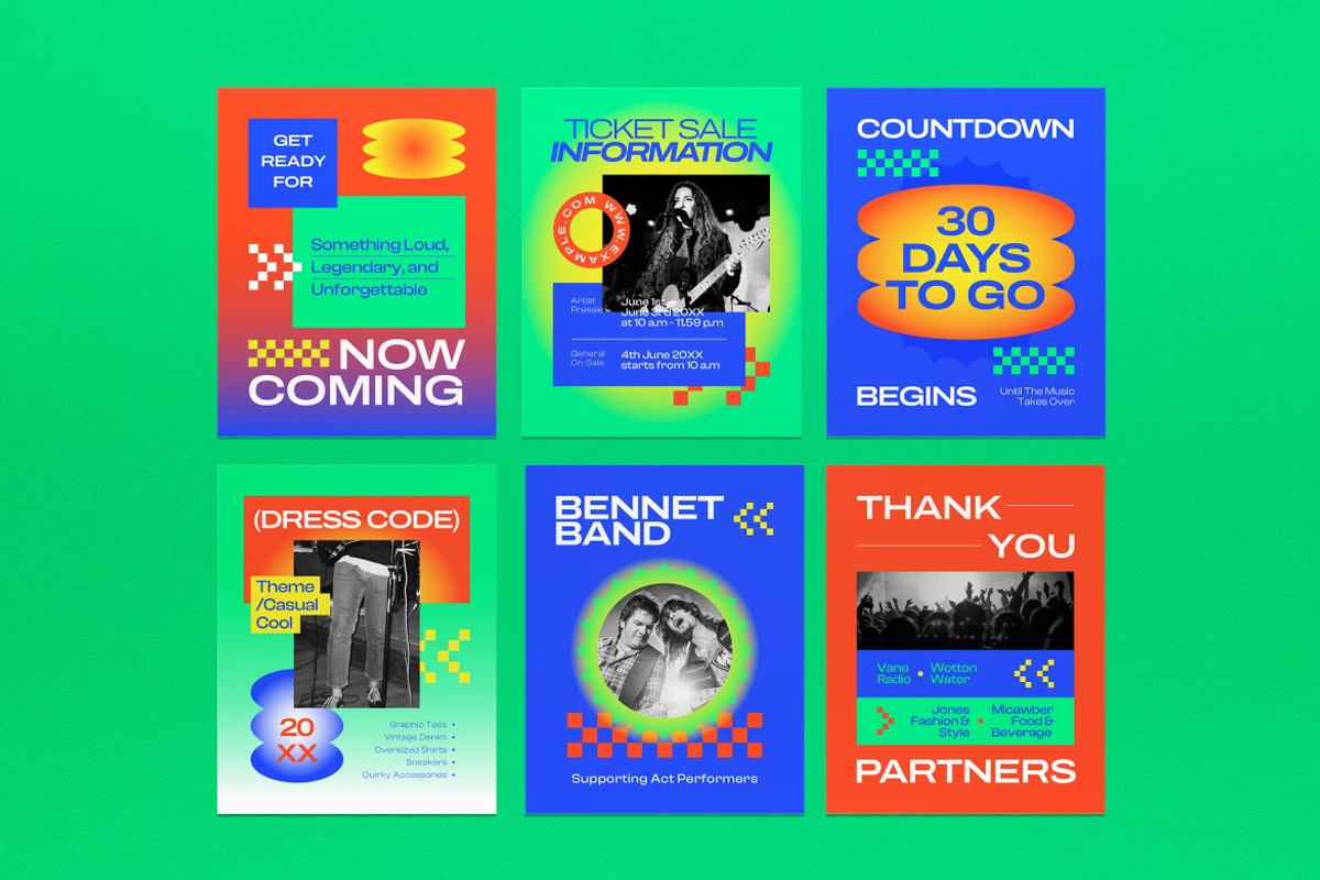Music Event Instagram Set, a Social Media Template by graphicook (Photo 2 of 3)