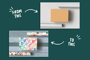 Gift Paper Roll Mockup Scene