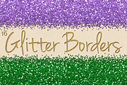 Digital Glitter Borders Clipart Pack, an Object Graphic by Paper Element (Thumbnail 4 of 5)