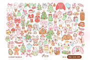 Preppy Coquette Christmas Bundle, a Seasonal Illustration by Huxmay (Thumbnail 2 of 7)