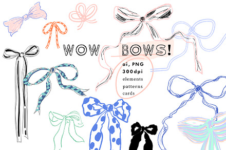Wow BOWS! graphic collection, a Pattern Graphic by Lera Efremova