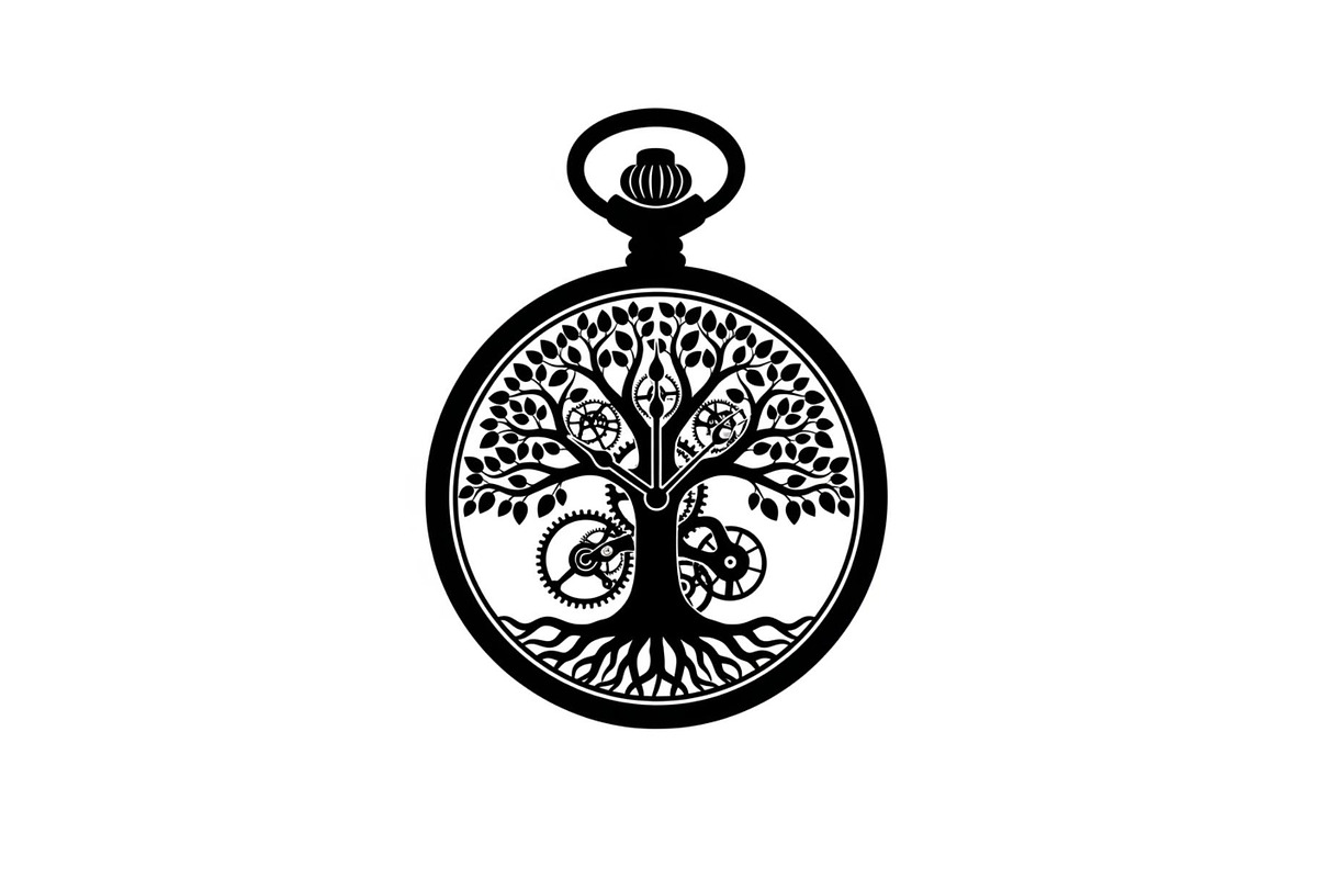 Steampunk Tree of Life Symbol Bundle, an Illustration by yasushie (Photo 3 of 31)
