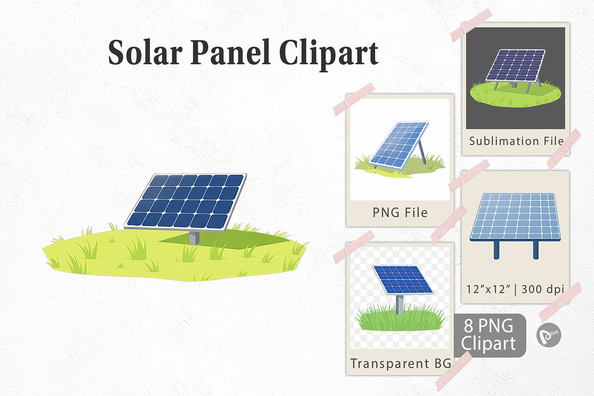Solar Panel Clipart, a Graphic by Artnoy (Photo 1 of 5)