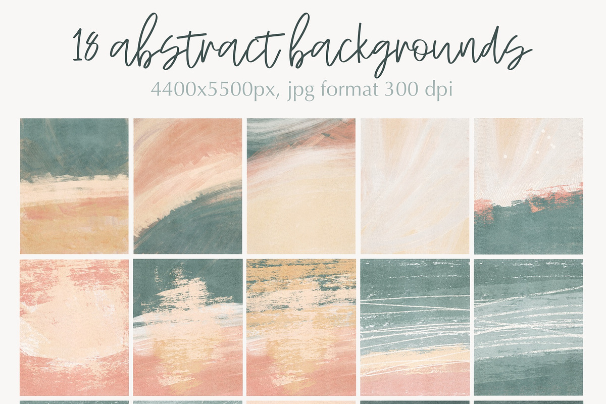 Sage & sunstone acrylic backgrounds, a Wallpaper Graphic by Shabbypie (Photo 3 of 5)
