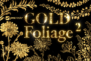 Procreate Brushes Gold Foliage Vol 2, a Brush Add-On by Fashion Workshop Bkk (Thumbnail 1 of 11)