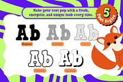 Fox Gabriel : 5 Font Styles, a Symbol Font by Fox7 By Rattana (Thumbnail 2 of 14)