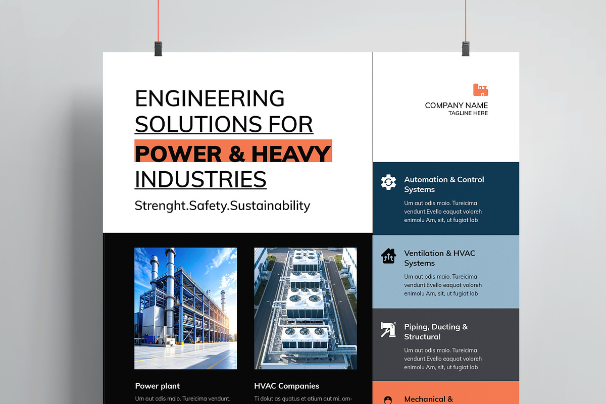 Engineering Solution for Power, a Flyer Template by MightyDesign (Photo 2 of 8)