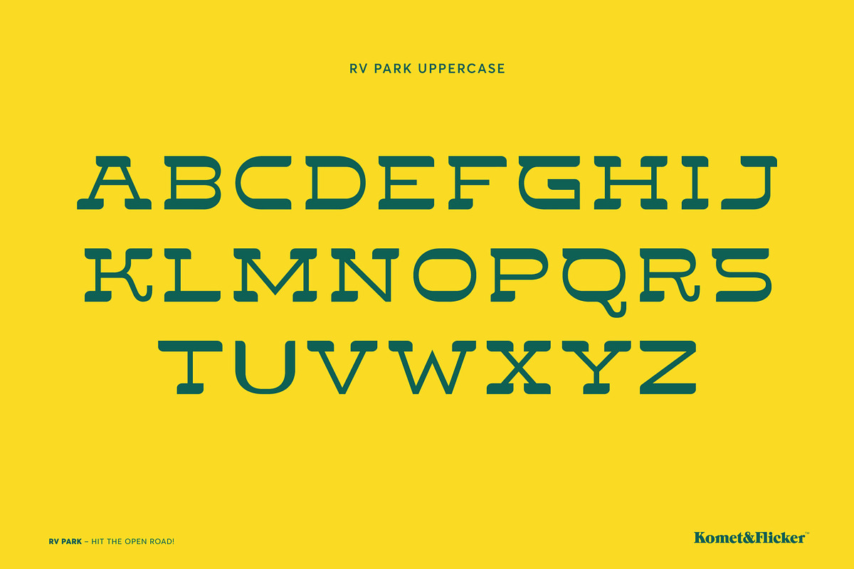 RV Park - Hit the Open Road!, a Slab Serif Font by Komet & Flicker (Photo 2 of 14)