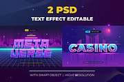 Retro PSD Text Effect, a Layer Style Add-On by Modaldesain (Thumbnail 1 of 3)