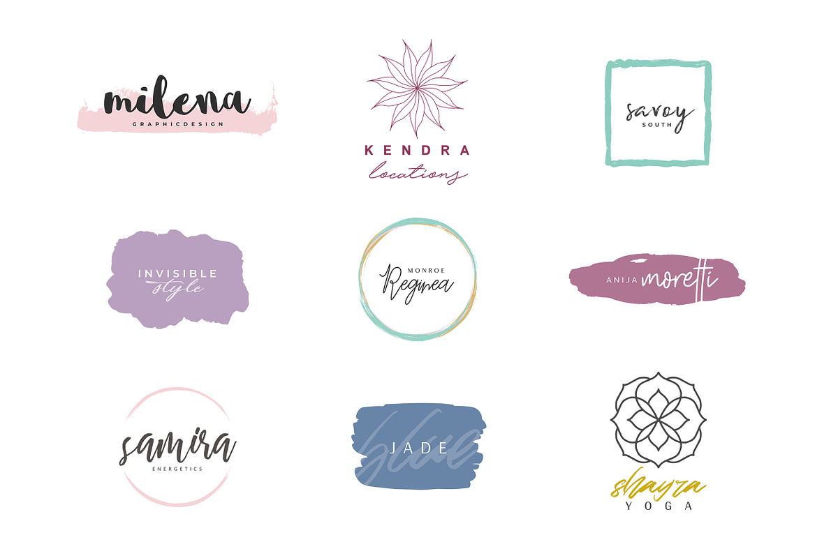 63 feminine Logos ☾ Señorita's Dream, a Branding & Logo Template by friday supply (Photo 7 of 20)