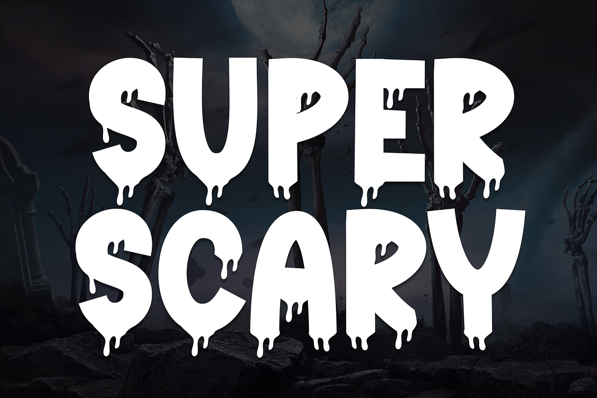 Super Scary | Script Font, a Script Font by Scratchones (Photo 1 of 8)